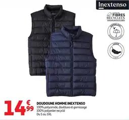 Auchan INEXTENSO Doudoune homme offre