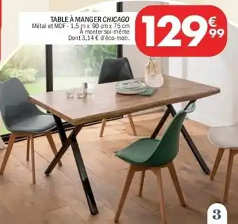 La Foir'Fouille Table à manger chicago offre