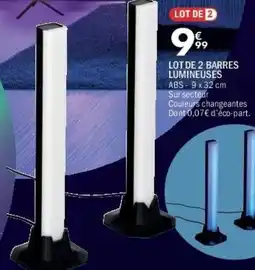 La Foir'Fouille Lot de 2 barres lumineuses offre
