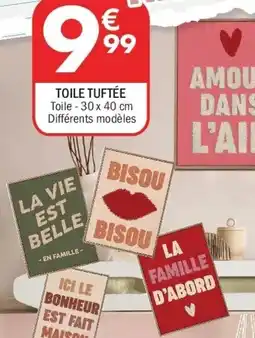La Foir'Fouille Toile tuftée offre
