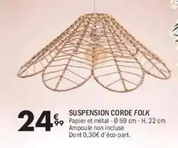 La Foir'Fouille Suspension corde folk offre