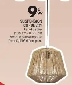 La Foir'Fouille Suspension corde jily offre