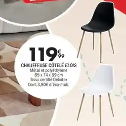 La Foir'Fouille Chauffeuse côtelé elois offre