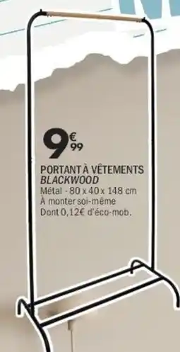La Foir'Fouille Portant à vêtements blackwood offre