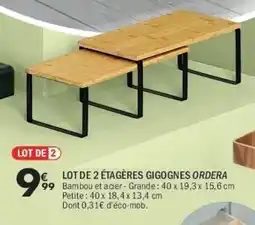 La Foir'Fouille Lot de 2 étagères gigognes ordera offre
