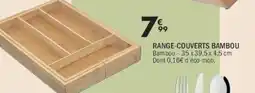La Foir'Fouille Range-couverts bambou offre