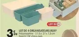 La Foir'Fouille Lot de 4 organisateurs boxy offre