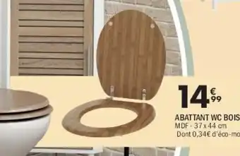 La Foir'Fouille Abattant wc bois offre