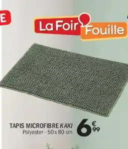 La Foir'Fouille Tapis microfibre kaki offre