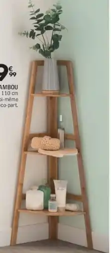 La Foir'Fouille Étagère d'angle bambou offre