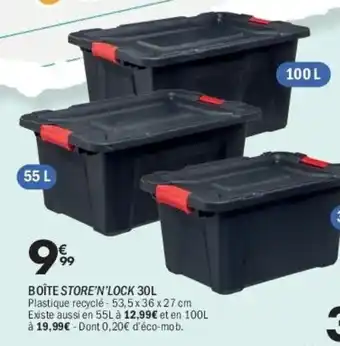 La Foir'Fouille Boîte store'n'lock offre