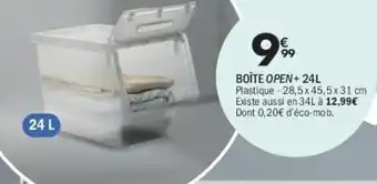 La Foir'Fouille Boîte open+ offre