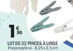 La Foir'Fouille Lot de 32 pinces à linge offre