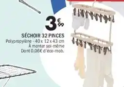 La Foir'Fouille Séchoir 32 pinces offre