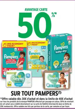 Intermarché Contact PAMPERS Sur tout offre