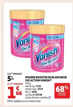 Auchan Supermarché VANISH Poudre booster de blancheur oxi action offre