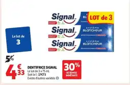 Auchan Supermarché SIGNAL Dentifrice offre