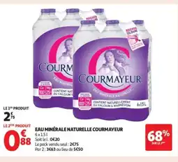 Auchan Supermarché COURMAYEUR Eau minérale naturelle offre