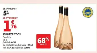 Auchan Supermarché Igp pays d'oc offre