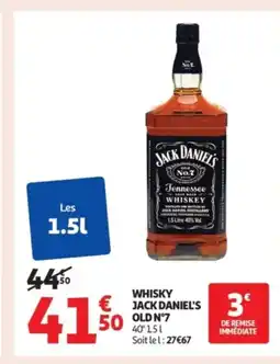 Auchan Supermarché JACK DANIEL'S Whisky offre
