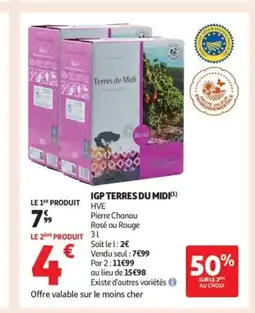 Auchan Supermarché Igp terres du midi offre