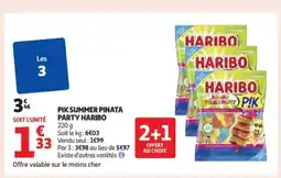 Auchan Supermarché HARIBO Pik summer pinata party offre