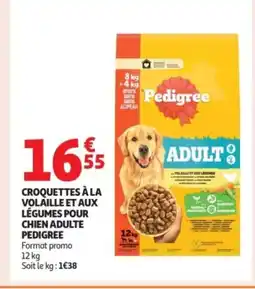 Auchan Supermarché PEDIGREE Croquettes à la volaille et aux légumes pour chien adulte offre