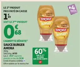 Auchan Supermarché AMORA Sauce burger offre