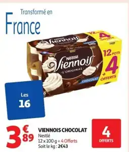 Auchan Supermarché VIENNOIS Chocolat offre