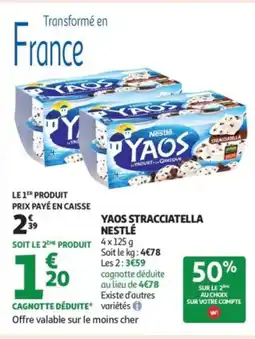 Auchan Supermarché YAOS Stracciatella nestlé offre