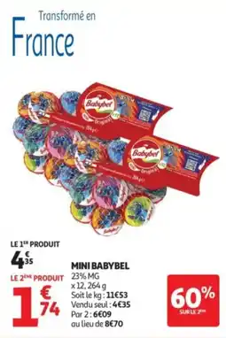 Auchan Supermarché BABYBEL Mini offre