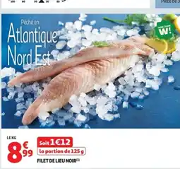 Auchan Supermarché Filet de lieu noir offre