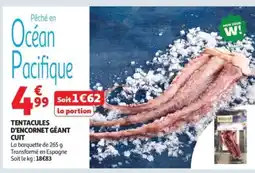 Auchan Supermarché Tentacules d'encornet géant cuit offre