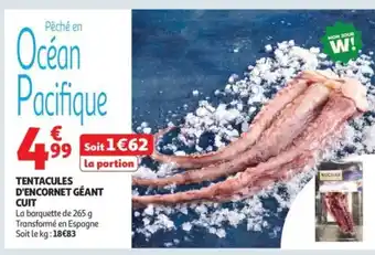 Auchan Supermarché Tentacules d'encornet géant cuit offre