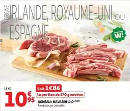 Auchan Supermarché Agneau navarin offre