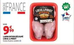 Auchan Supermarché LOEUL & PIRIOT Lapin entier découpé offre
