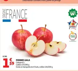 Auchan Supermarché Pommes gala offre