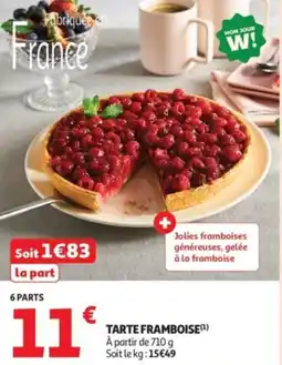 Auchan Supermarché Tarte framboise offre
