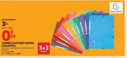 Auchan Supermarché EXACOMPTA Chemise elastique carton offre