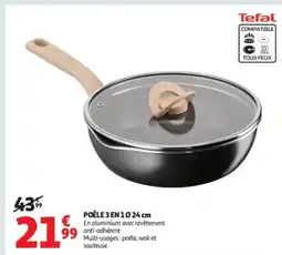 Auchan Supermarché TEFAL Poêle 3 en 1 offre