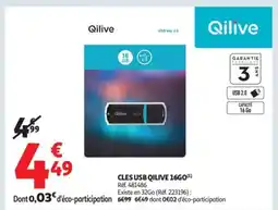 Auchan Supermarché QILIVE Cles usb offre