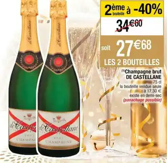 Cora x Carrefour Champagne brut de castellane offre