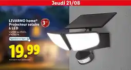 Lidl LIVARNO HOME Projecteur solaire à LED offre
