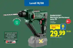 Lidl PARKSIDE Marteau perforateur sans fil offre