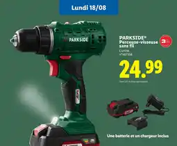 Lidl PARKSIDE Perceuse-visseuse sans fil offre
