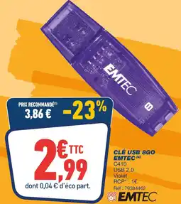 Bureau Vallée EMTEC Clé usb 8go offre