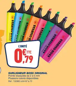 Bureau Vallée Surligneur boss original offre