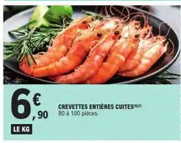 E.Leclerc Crevettes Entières Cuites offre