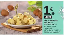 E.Leclerc Dés de Fromage aux Noix offre