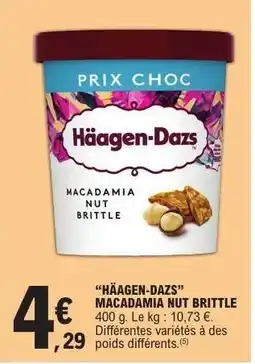 E.Leclerc Häagen-Dazs Macadamia Nut Brittle offre